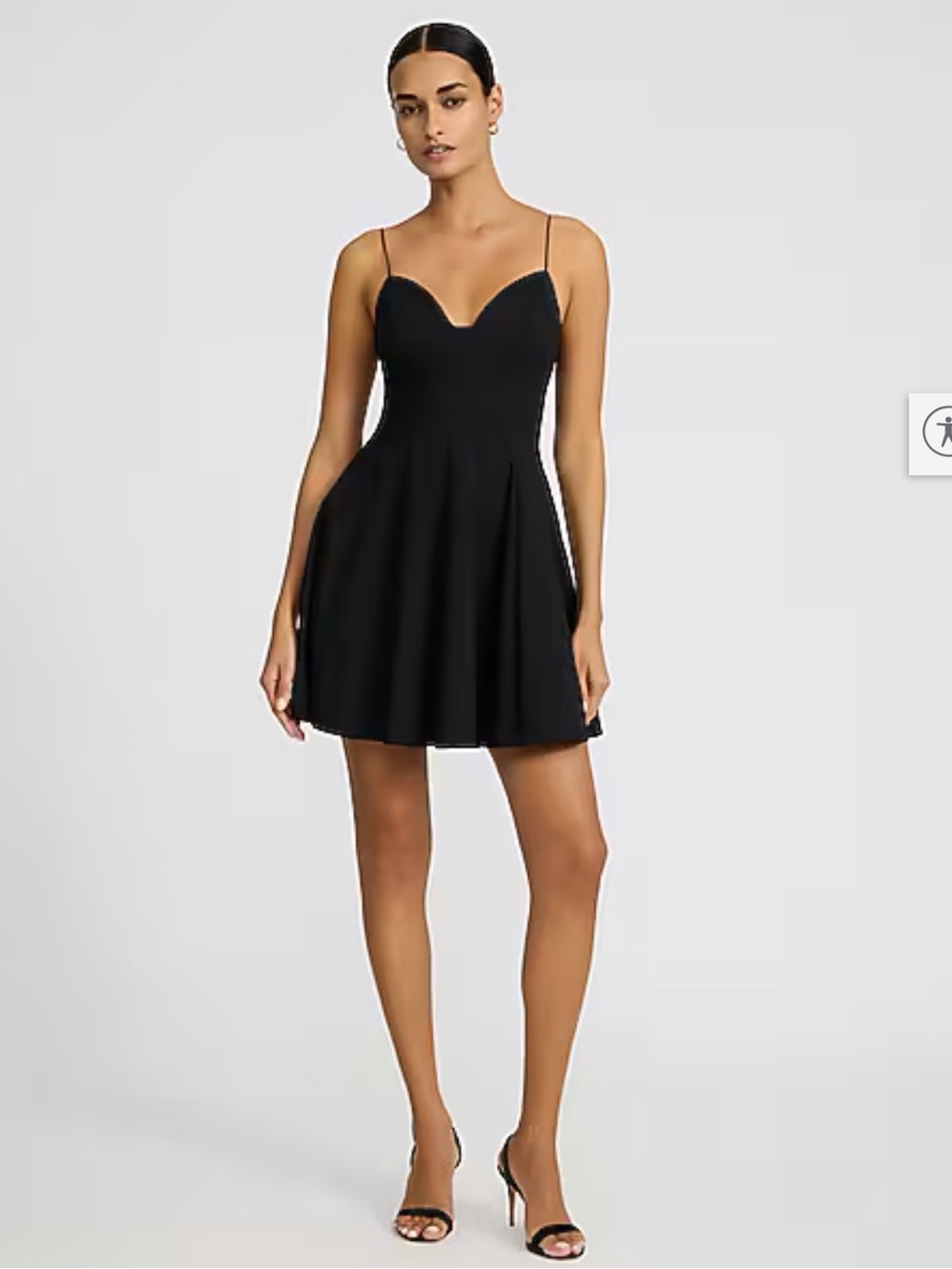 Express Poplin V-Neck Sleeveless Seamed Mini Dress with Pockets - Sz Med